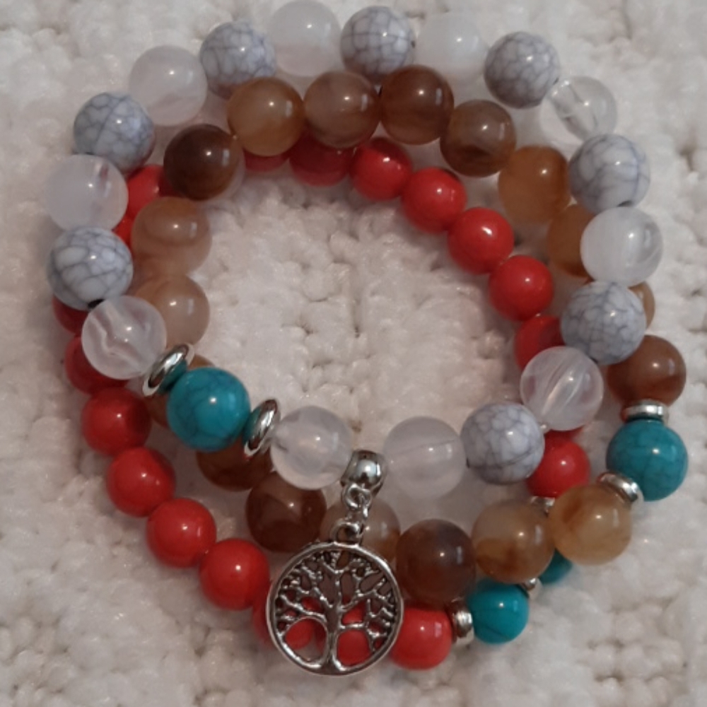 Tree of Life Charm Beads Bracelet